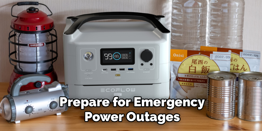 Prepare for Emergency Power Outages