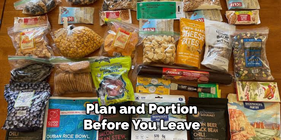 Plan and Portion Before You Leave